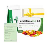 ParacetamoOLD Git Joke Pill Box - Funny Father’s Day Gift for Dad from Daughter & Son, Novelty Prank Sweet Box with Prescription, 30th 40th 50th 70th Birthday Gifts for Men, Women, Grandad Gift