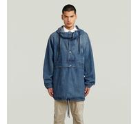 Parachute Hooded Anorak - Medium blue - Men M