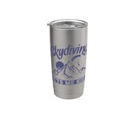 Parachute Jumping Makes me high Stainless Steel Insulated Tumbler