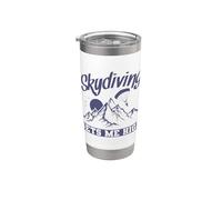 Parachute Jumping Makes me high Stainless Steel Insulated Tumbler