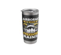 Parachute Military Skydiving Airborne Paratrooper Stainless Steel Insulated Tumbler