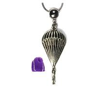 Parachute Necklace - Sky Diving Pendant Parachute for Skydiving, Stainless Steel, No Gemstone, Stainless Steel, No Gemstone
