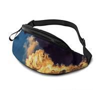 Parachute Paraglider Adjustable Fanny Pack Waist Bags with Headphone Hole for Sports Workout Traveling Running