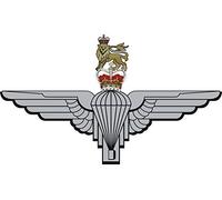 PARACHUTE REGIMENT PARAS CAP BADGE - REAR WINDOW CAR STICKER