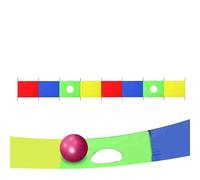 Parachute Toy, Kids Play Equipment, Rectangular Fabric Game with 212.6x35.43x0.39 Inches, Gym Training Gear, Cooperative Outdoor Field Activity for Playground, Team Sports