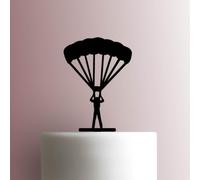 Parachuting Acrylic Cake Topper 3mm Thick Premium Laser Cut Cake Decoration for Birthday, Wedding, Baby Shower & Party Cakes Durable Reusable