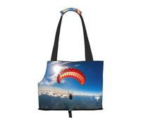 Parachuting Printed pet Shoulder Bag - Foldable Design, Small cat and Dog Travel Bag