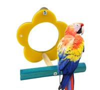 PARACIET BIRD MIRROR - Parrot Toy Mirror Parrot Cockatiel Love Bird Concentrate Chew Toy Stand, meticulously crafted with safe materials to make sure it is not easy to deform or damage and provides a