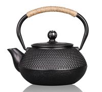 PARACITY Cast Iron Teapot with Stainless Steel Infuser, Japanese Teapot Stovetop Tea Kettle for Boiling Hot Water Tea, Mothers Day Gifts from Daughter/Son 23.5 oz/700ml