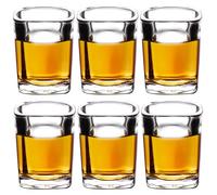 ParaCity Cool Shot Glasses 2 oz, Tequila Shot Glasses with Heavy Base, Gift for Men, Father's Day Gift (6)