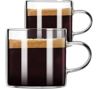 PARACITY Espresso Cups Set of 2, 120 ml Insulated Glass Espresso Shot Cups