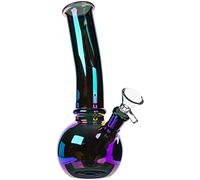ParaCity Glass 8" Iridescent Bubble Bong Water Pipe