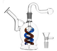 PARACITY Glass Bong Dabber Water Pipe with Two Types of Burning Pot and Bowl 14mm Join