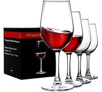 PARACITY Wine Glasses Clear Red White Wine Glass Goblets Crystal Stemware (4PCS)