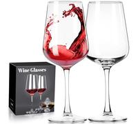 ParaCity Wine Glasses Set, Large Crystal Clear Long Stem for Red and White Wine, Christmas Gifts, 12oz for Women, Men, Wedding and Birthday (2)