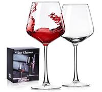 PARACITY Wine Glasses Set of 2, Hand Blown Crystal White and Red Wine Glasses, Burgundy Wine Glass for Red and White Wine, 16oz Red Wine Glasses for Women and Men