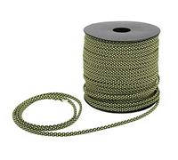 Paracord,50M 4MM Thick 7 Paracord Tying Tent Lanyard Cam Rope replacement for Outdoor Bracelet Weaving(Green Black)
