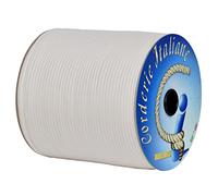 Paracord 550 Type III Basic, white 4 mm - 200 mt, core 7 threads, 100% Made in Italy 006078326 Corderie Italiane