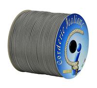 Paracord 550 Type III Basic, white/black 4 mm - 200 mt, core 7 threads, 100% Made in Italy 006078449 Corderie Italiane