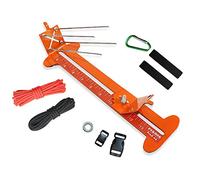 Paracord Bracelet Jig Kit DIY Maker Tool with Stainless Steel Sliding Rod System No Slip Rubber Feet Sticky Pads Adjustable Size from 4 Inches to 13 for Weaving Lanyards Regular Ropes