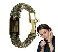 Paracord Bracelets Men - Adjustable Shackle Parachute Cord Bracelet for US Flag | Survival Gear with Veterans Soldiers, Outdoor Adventure, Camping, Hiking, and Everyday Wear