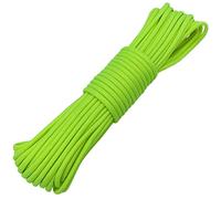 Paracord Cords 4 mm Luminous Glow in The Dark Ropes Paracord Parachute Cord 9 Core Strands DIY Handmade Weave for Bracelets Key Chain Pendant Tent Rope (15 Metres, Light Yellow)