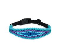 Paracord Dog Collar Cover - E-Collar Concealer with Adjustable Nylon Cord, Quick Release Buckle, Heavy Duty Loop Straps - Compatible with Educator, SportDog, Garmin, Bousinic, Jugbow (Lagoon)