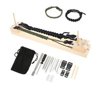 Paracord Jig, Adjustable Length Paracord Jig Bracelet Maker Wristband Maker Bracelet Maker Making Kit Wooden Paracord Bracelet Jig for Paracord Braiding