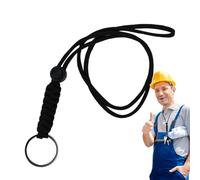Paracord Key Lanyard - Heavy Duty Neck Strap with Secure Metal Clasp, Convenient Holder for Keys and Small Tools | Perfect for Travel, Outdoor Sports and Carrying