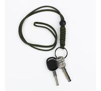 Paracord Key Lanyard - Heavy Duty Neck Strap with Secure Metal Clasp, Convenient Holder for Keys and Small Tools | Perfect for Travel, Outdoor Sports and Carrying