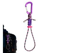 Paracord Keychain - Backpack Paracord Strap with Carabiner Clip,Keychain Strap | for Men Women Water Bottle Camping Backpack Outdoor Sports Hiking Trekking