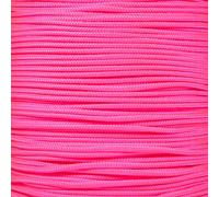 PARACORD PLANET 10, 25, 50, and 100 Foot Hanks of 425 Paracord (3mm) - Made of 100% Nylon for Tactical, Crafting, Survival, General Use, and Much More (Neon Pink, 100 Feet)