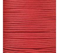 PARACORD PLANET 10, 25, 50, and 100 Foot Hanks of 425 Paracord (3mm) - Made of 100% Nylon for Tactical, Crafting, Survival, General Use, and Much More (Imperial Red, 100 Feet)