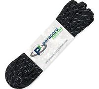 PARACORD PLANET 25 feet Mil-Spec Commercial Grade 550lb Type III Nylon Paracord Reflective Black