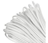 PARACORD PLANET 50 feet Mil-Spec Commercial Grade 550lb Type III Nylon Paracord White