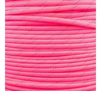 PARACORD PLANET 50 Feet Reflective Paracord Made Of 100% Nylon With 7 Inner-Core Strands Reflective Neon Pink