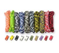 Paracord Planet 550 lb Type III Crafting Kits with Buckles, 100', Plaid