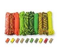 PARACORD PLANET 550lb Type III Paracord Combo Crafting Kits with Buckles Citrus