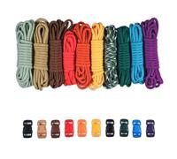 PARACORD PLANET 550lb Type III Paracord Combo Crafting Kits with Buckles Girl Scouts