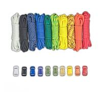 PARACORD PLANET 550lb Type III Paracord Combo Crafting Kits with Buckles Rainbow