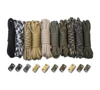 PARACORD PLANET 550lb Type III Paracord Combo Crafting Kits with Buckles Survival