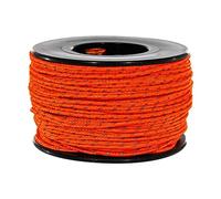 PARACORD PLANET Glow in the Dark Micro Cord, 1.18mm Diameter, 125 Feet Spool, Orange, Ideal for Crafting, DIY, Jewelry, Macramé, Outdoor Activities