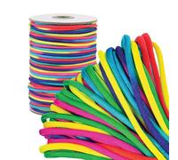 Paracord Planet Neon Rainbow 550 Paracord - 50ft - Soft Nylon - Tactical, Utility, & Outdoor Rope - Bracelet String