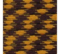 Paracord Planet Nylon 550lb Type III 7 Strand Paracord Made in the U.S.A. -Goldenrod & Burgundy-