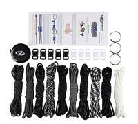 PARACORD PLANET Paracord Planet,550 Type Parachute Cord Bracelet | Black & White DIY Combo Craft Kit