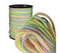 Paracord Planet Pastel Rainbow 550 Paracord - 50ft - Soft Nylon - Tactical, Utility, & Outdoor Rope - Bracelet String