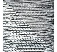 PARACORD PLANET Reflective Shock Cord 1/8" Diameter Elastic Bungee Cord 25 Feet Reflective White