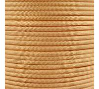Paracord Planet Solid Color 550lb Paracord - 7 Strand Type III Nylon Cord for Indoor and Outdoor Tasks - Amber Gold (100 ft)