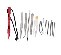 Paracord Stitching Needle Set, Practical Needles Knitting Tool Convenient for Shoelaces and Ropes for DIY Handicrafts and Accessories for Women for Men(Red 14-Piece Set)