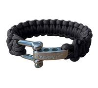 Paracord Texar shackle bracelet - Black